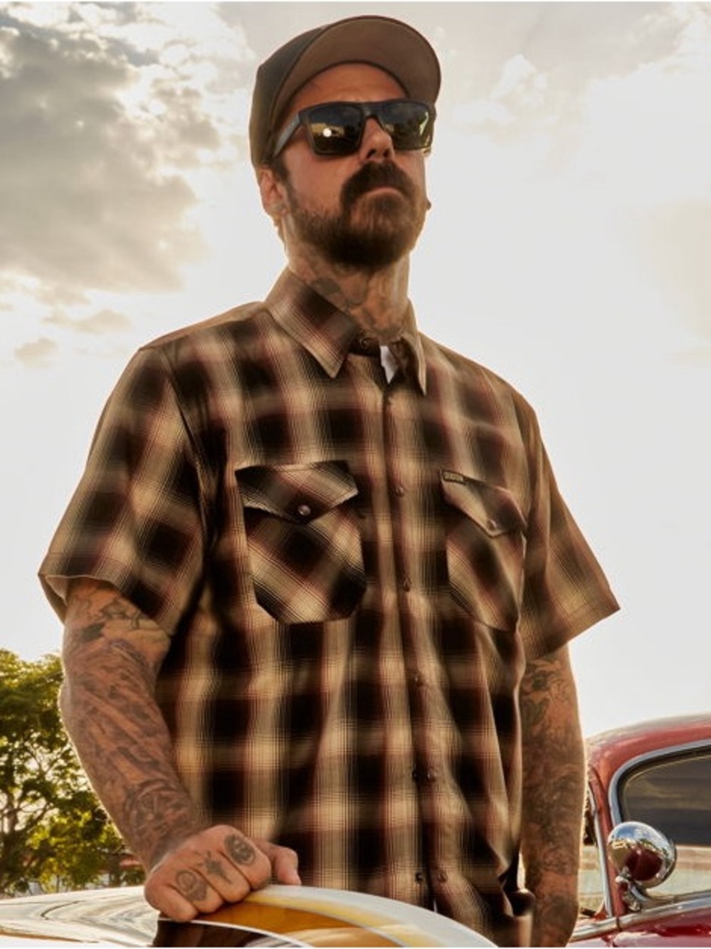Dixxon Men's Short Sleeve Plaid Shirt Size 2XL